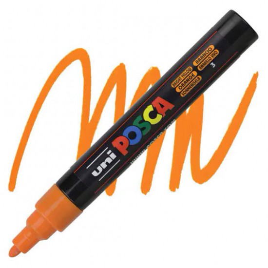ΜΑΡΚΑΔΟΡΟΣ POSCA PC-5M ΚΙΤΡΙΝΟ ΦΩΤΕΙΝΟ